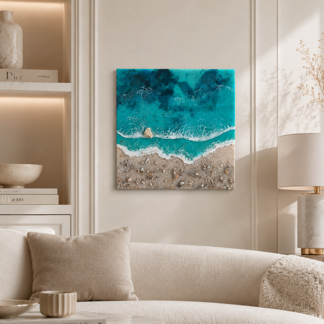 Handmade Ocean Resin Art - Image 3