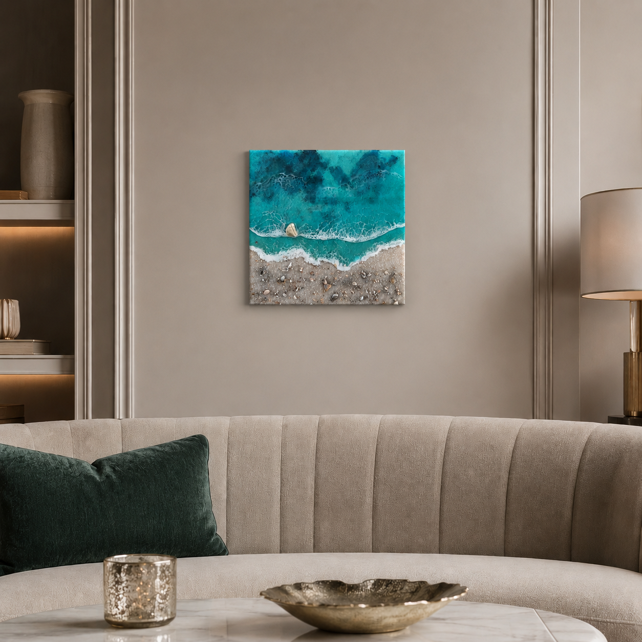Handmade Ocean Resin Art - Image 4