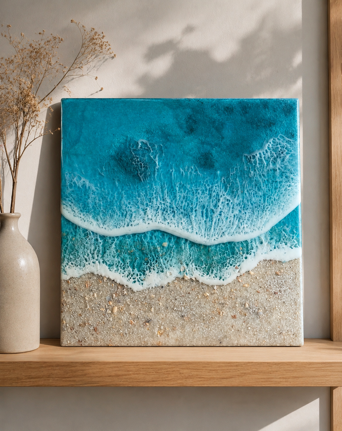 Handmade Resin Beach Art - Image 4
