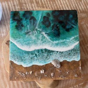 Beach Inspired Resin artwork