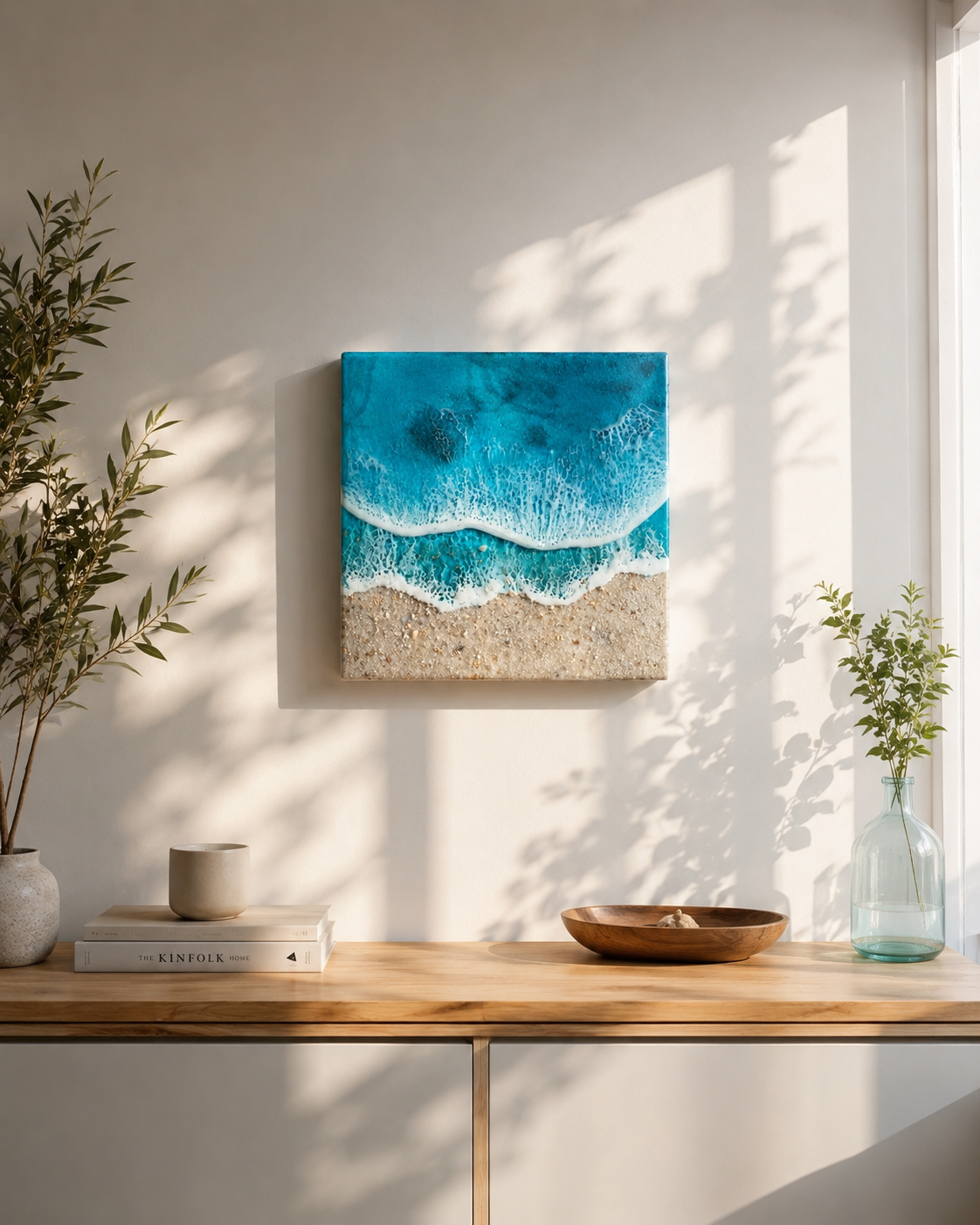Handmade Resin Beach Art - Image 2