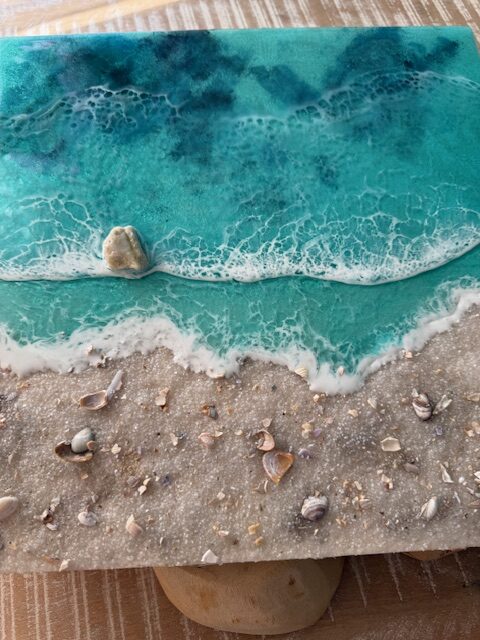 Handmade Ocean Resin Art - Image 2